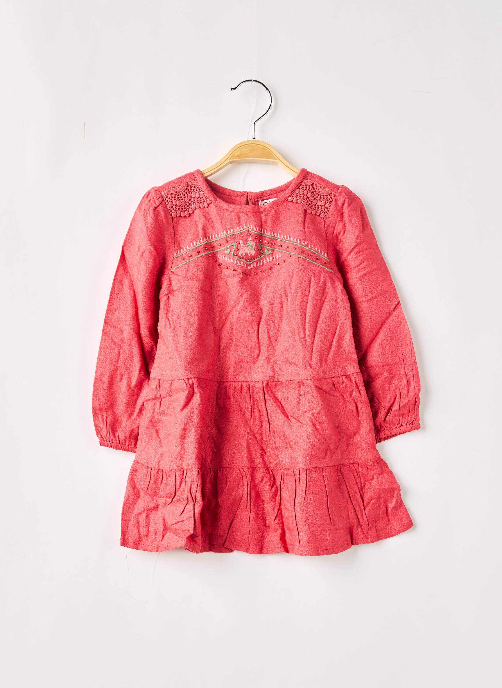 Chipie Robes Mi Longues Fille couleur rouge