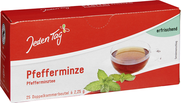 Jeden Tag Tee Pfefferminze