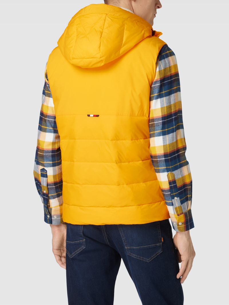 Weste mit Label-Patch in gelb
