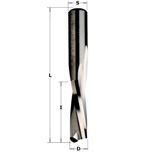 CMT 192.081.11 Cortador espiral de 8 mm, vástago de 8 mm