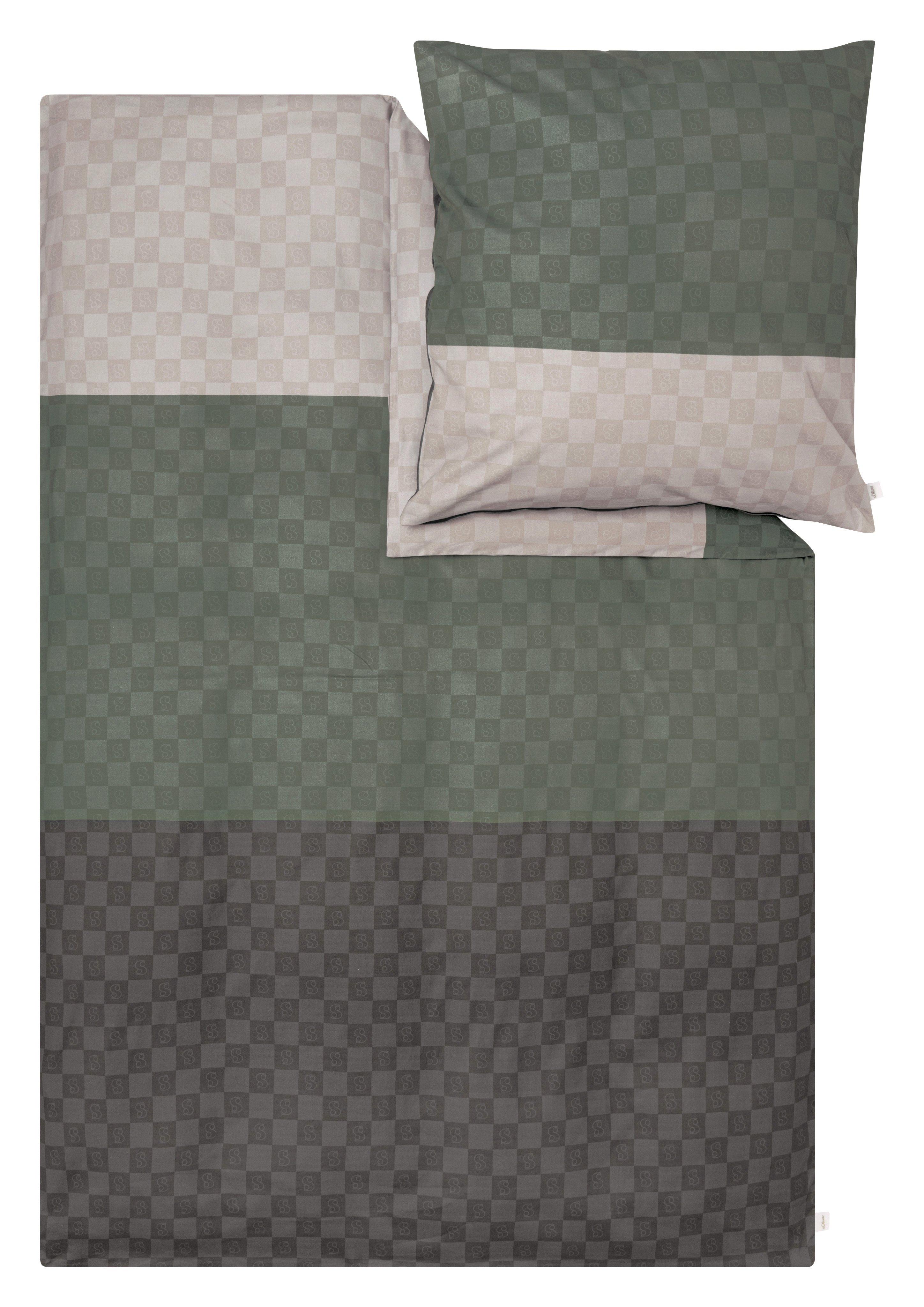 Bettwäsche mit Colour Blocking und Karos  6008744-810