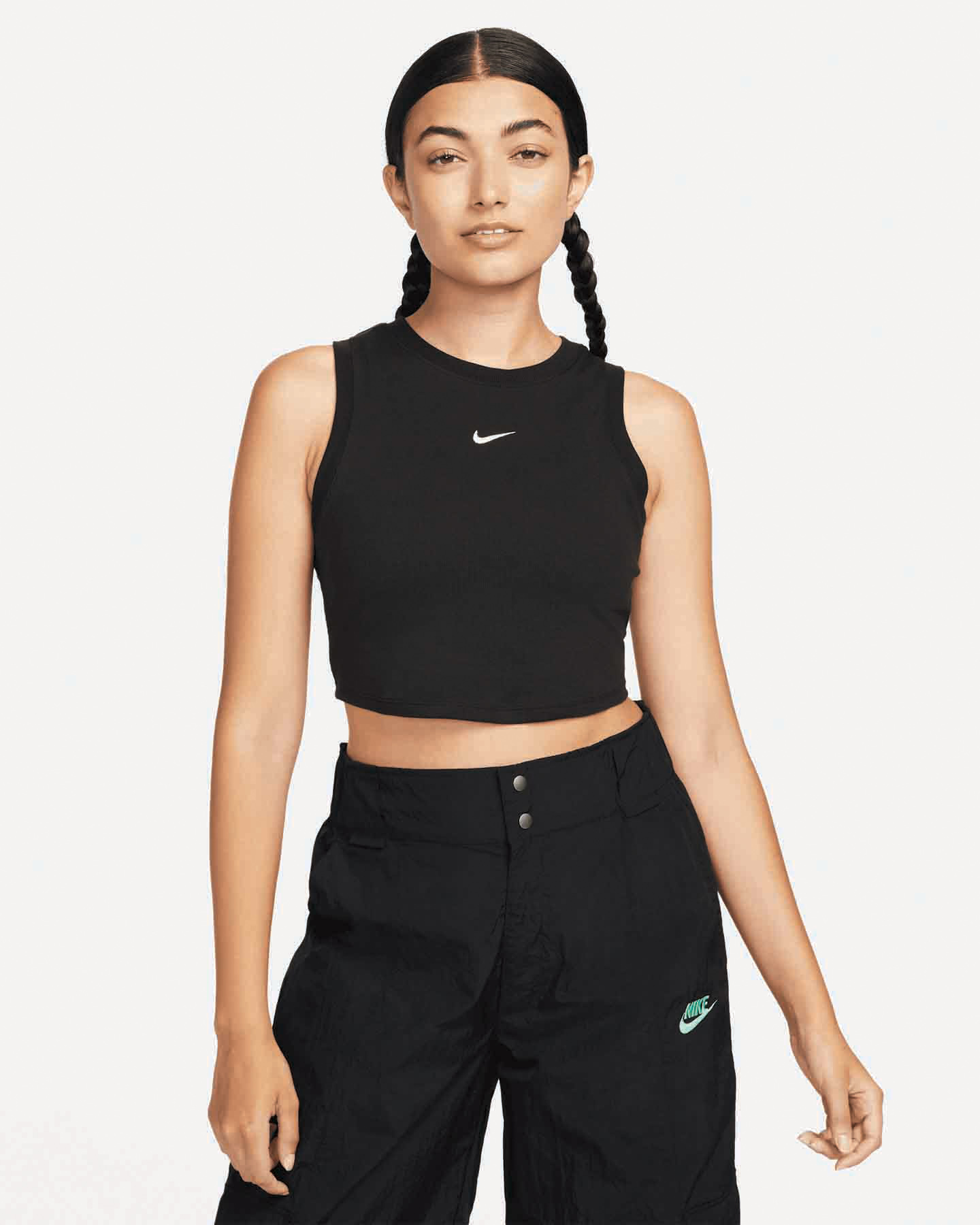 Dámske tepláky Nike Cost Crop Small Logo Essentials W FB8279-010