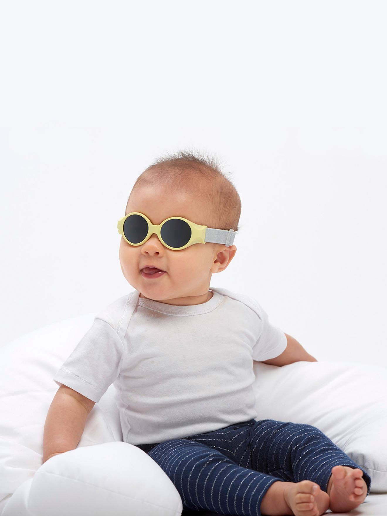 Lunettes de soleil BEABA pour bébé de 0 à 9 mois vert clair uni