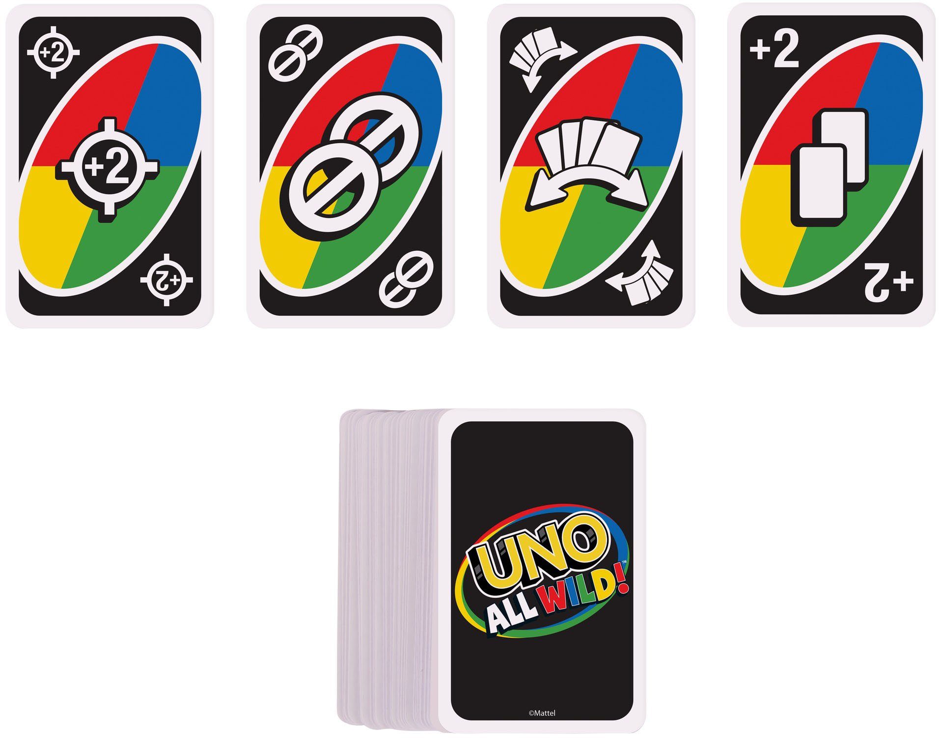 Mattel games Spiel, Kartenspiel UNO All Wild
