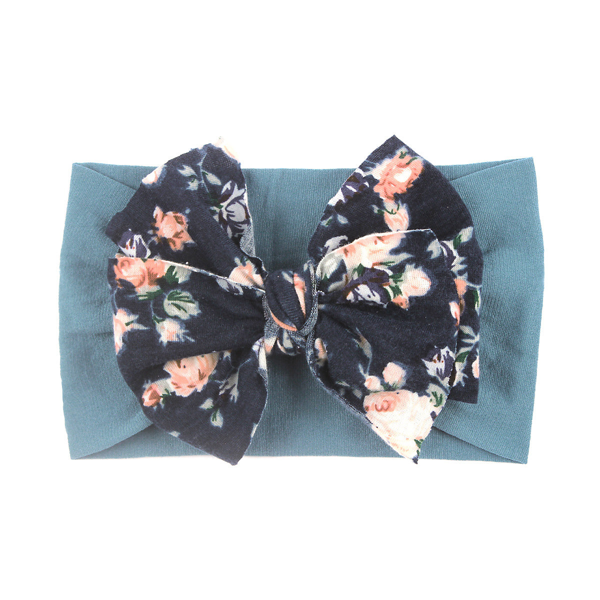 Elastisches Stirnband für Kinder Haarschmuck im Boho-Stil mit Blumen-Haarschmuck, Schleife für Kinder Haarschmuck