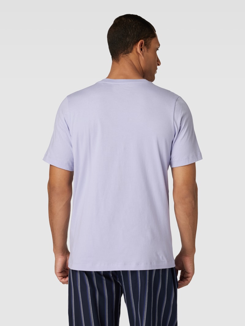 T-Shirt mit Rundhalsausschnitt Modell 'Mix+Relax' in flieder
