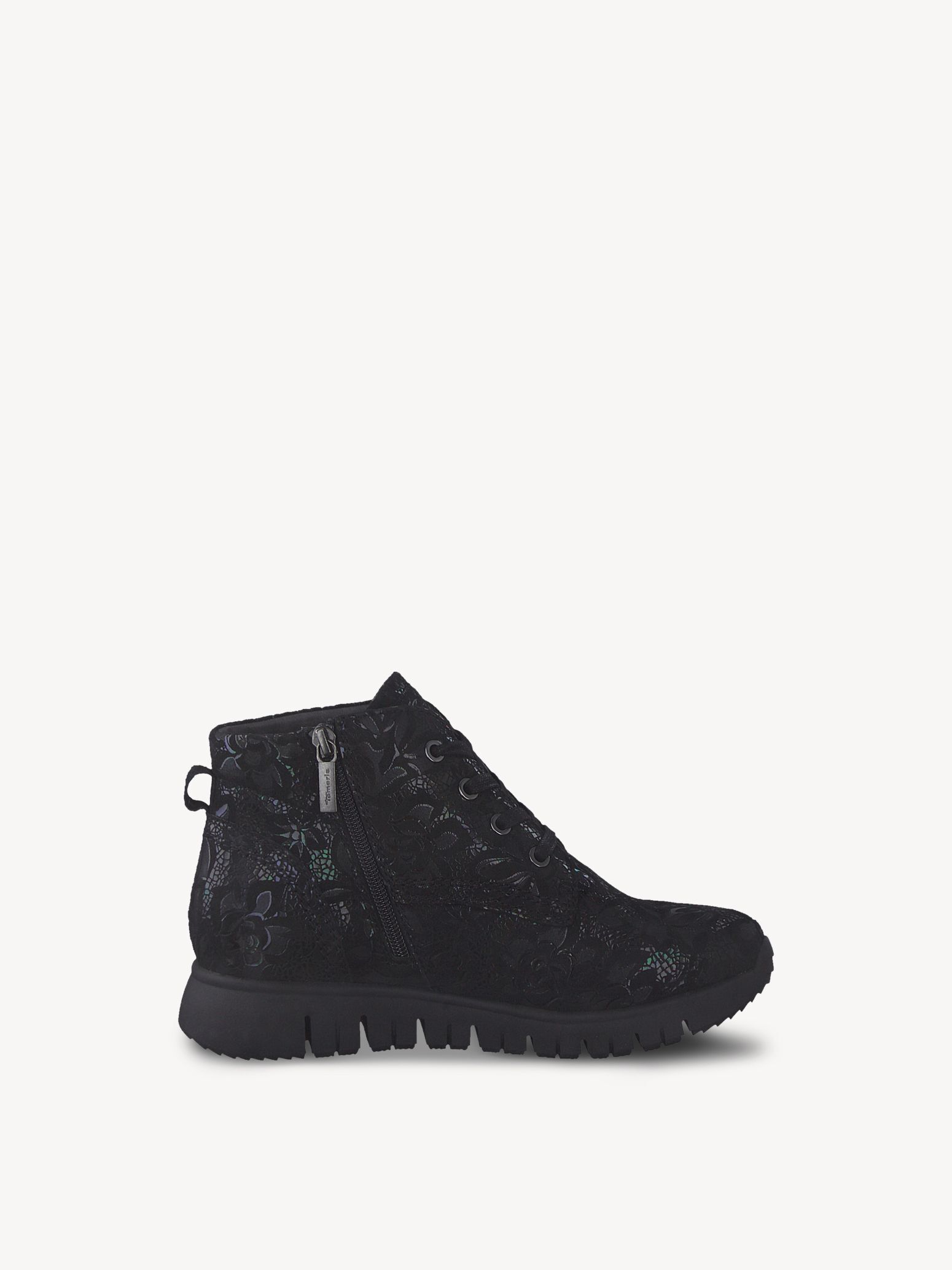 Bottine en cuir - noir