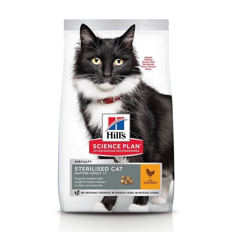 Hill's Trockenfutter Hill's Science Plan Sterilised Mature Adult 7+ mit Huhn 10 kg