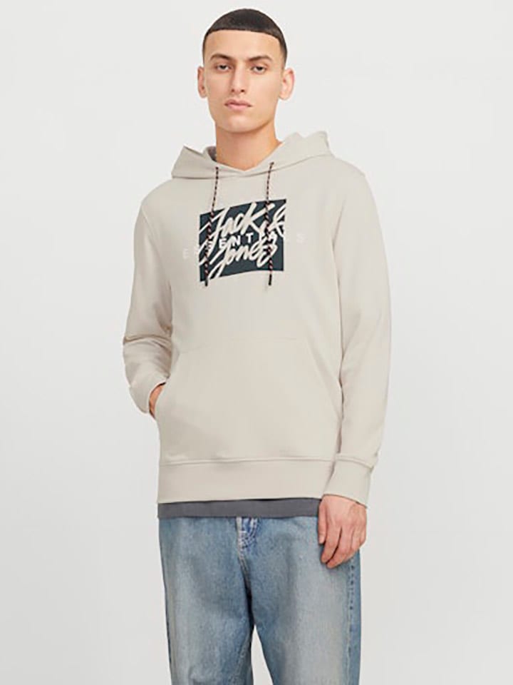 Jack & Jones Hoodie in Beige günstig kaufen