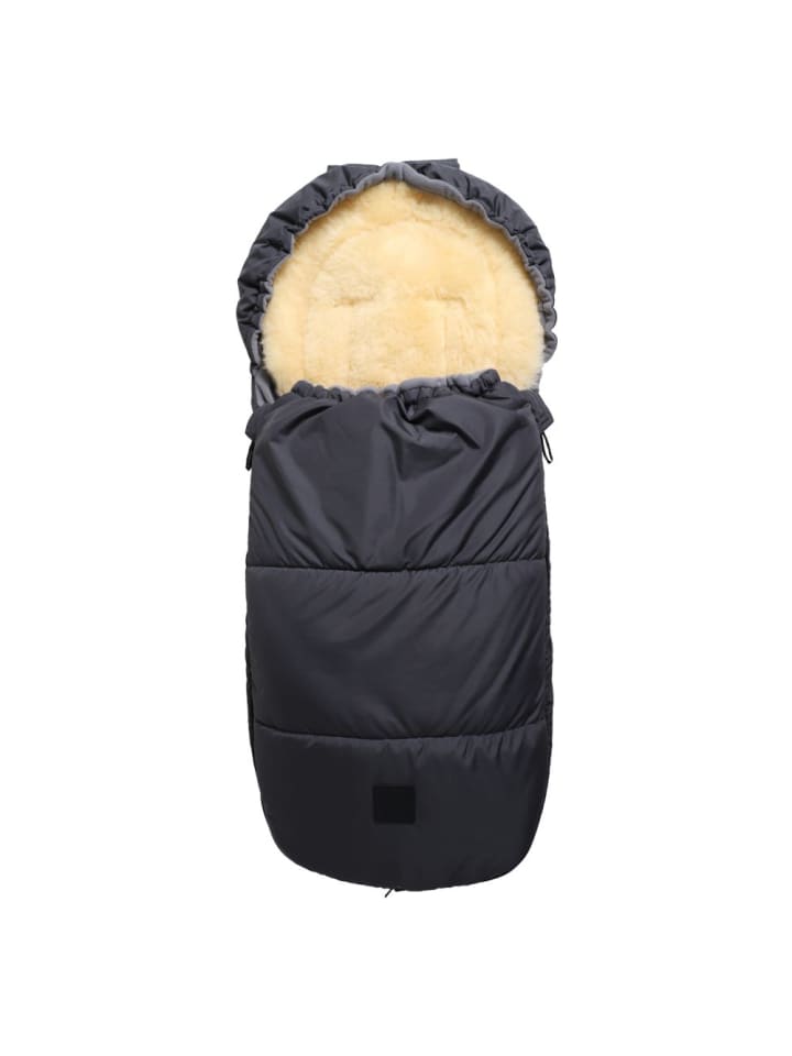 Kaiser Thermo-Fleece Fußsack mit Lammfelleinlage Lukky Look in grau günstig kaufen onesize