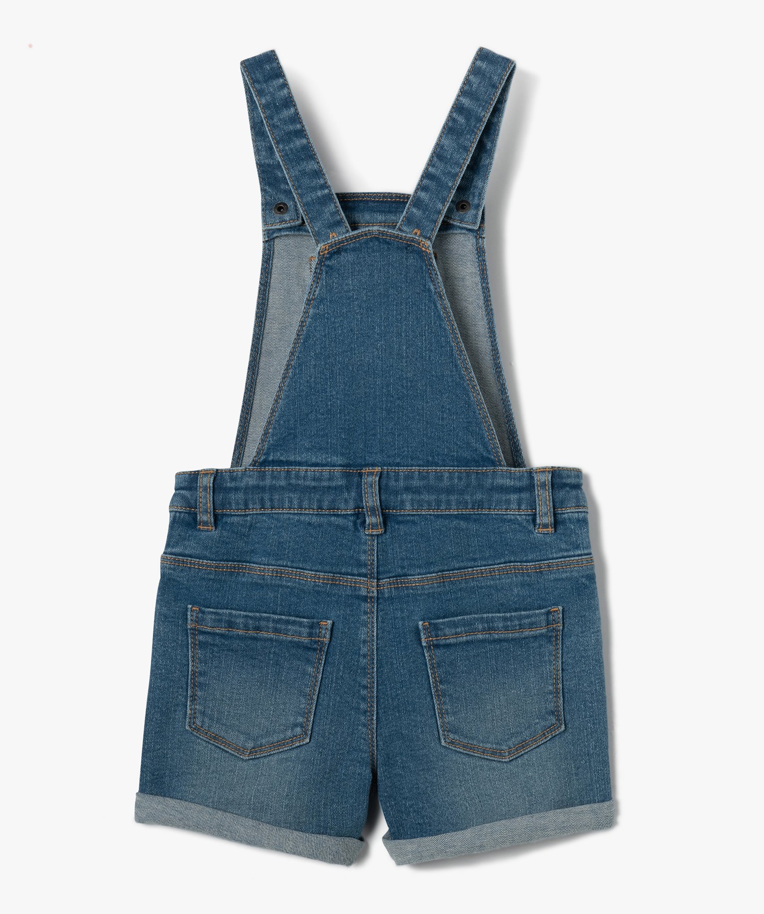 Salopette en jean courte fille stone | GEMO
