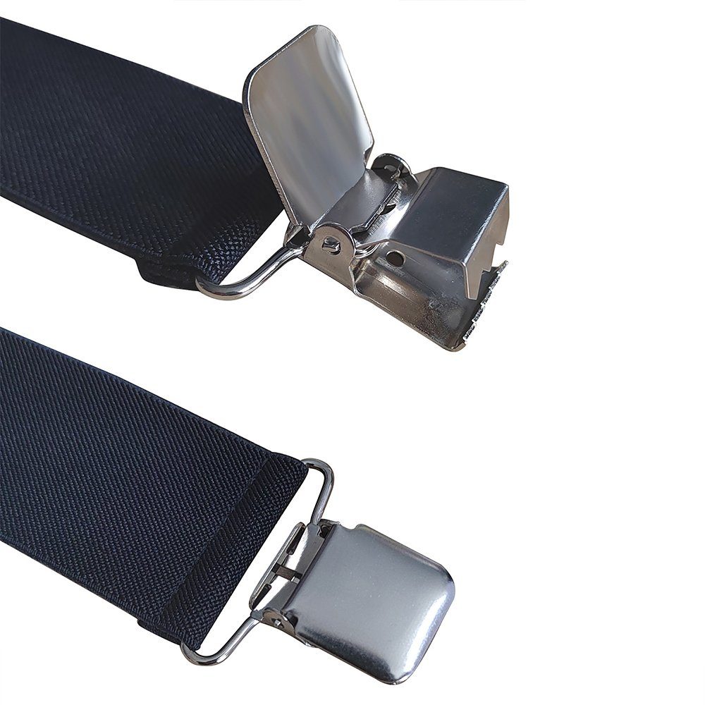 Geistesblitz Hosenträger fuir Herrenmit (4 starken Clips 4cm breit, XForm elastisch einstellbar Lange) fiirManner und Damen Overalls Jean
