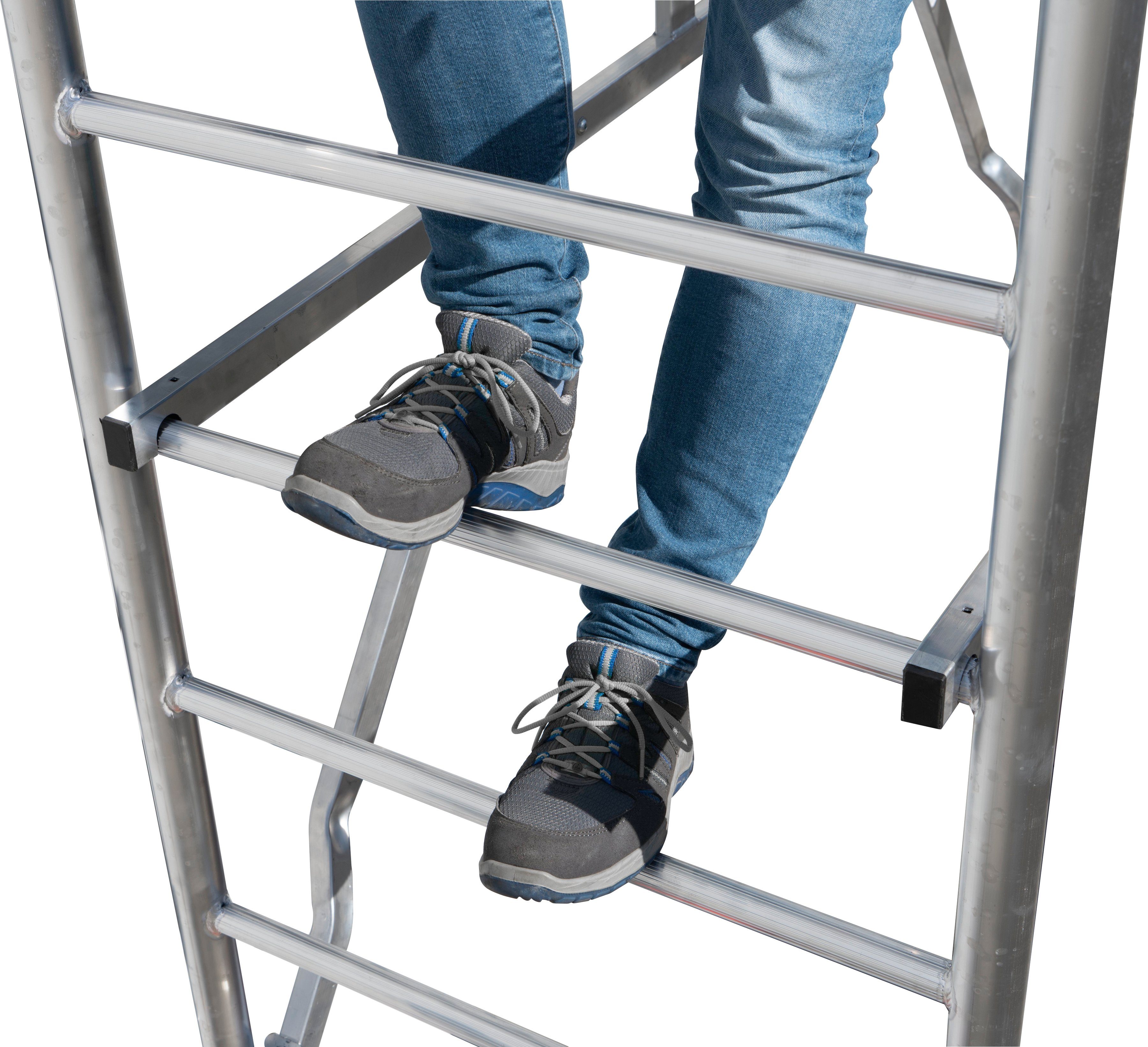 KRAUSE Fahrgerüst ProTec XS Alu-FaltGerüst, (Set), Arbeitshöhe: 8,8 Meter