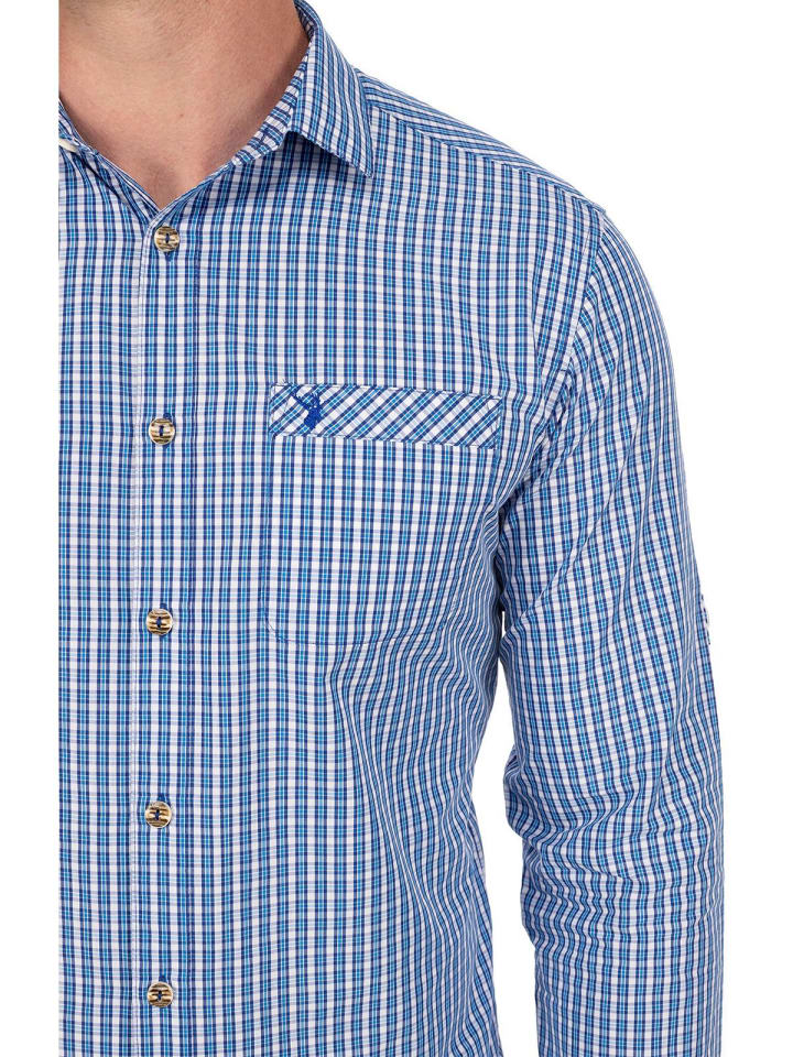 Spieth & Wensky Hemd NEPTUN in blau günstig kaufen