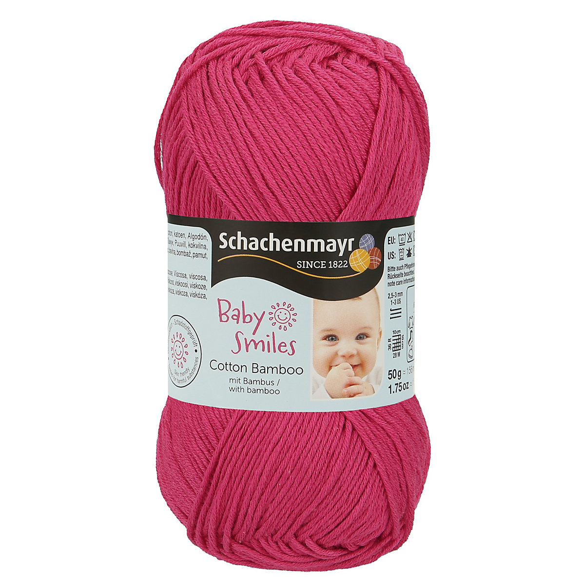 Handstrickgarne Baby Smiles Cotton Bamboo, 50g Himbeere