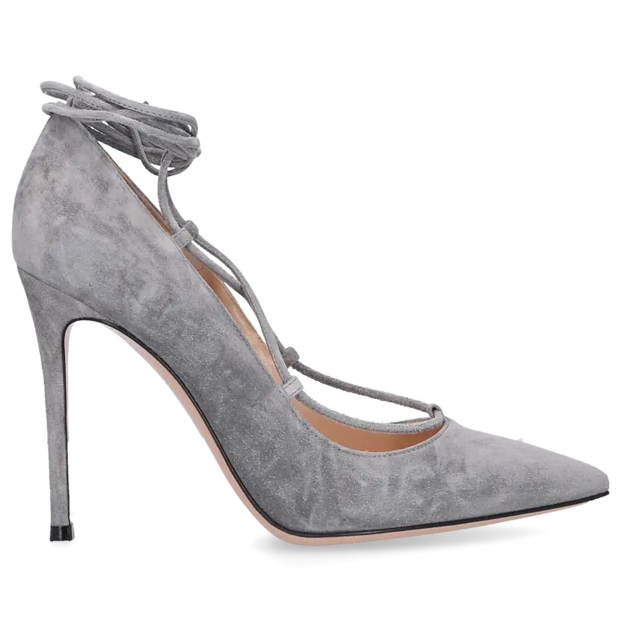 Gianvito Rossi - High Heels Pumps G20747 Veloursleder - grau