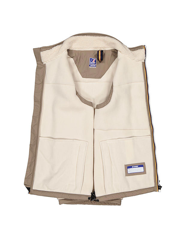K-WAY, Weste, Fleece, taupe-ecru