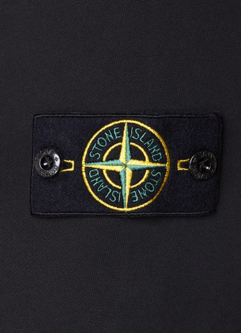 Stone Island 61951 sweater with half zip and logo