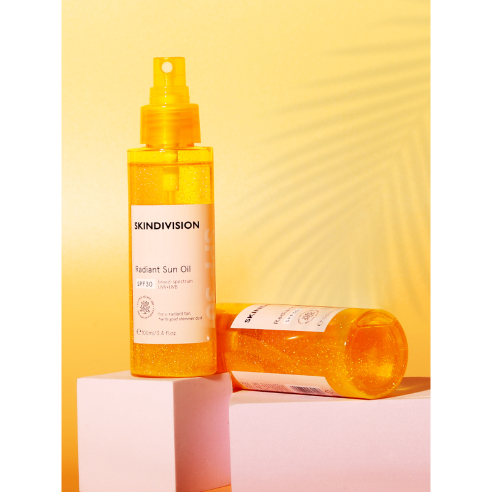 skindivision Huile Solaire Radieuse SPF30 huile de protection solaire