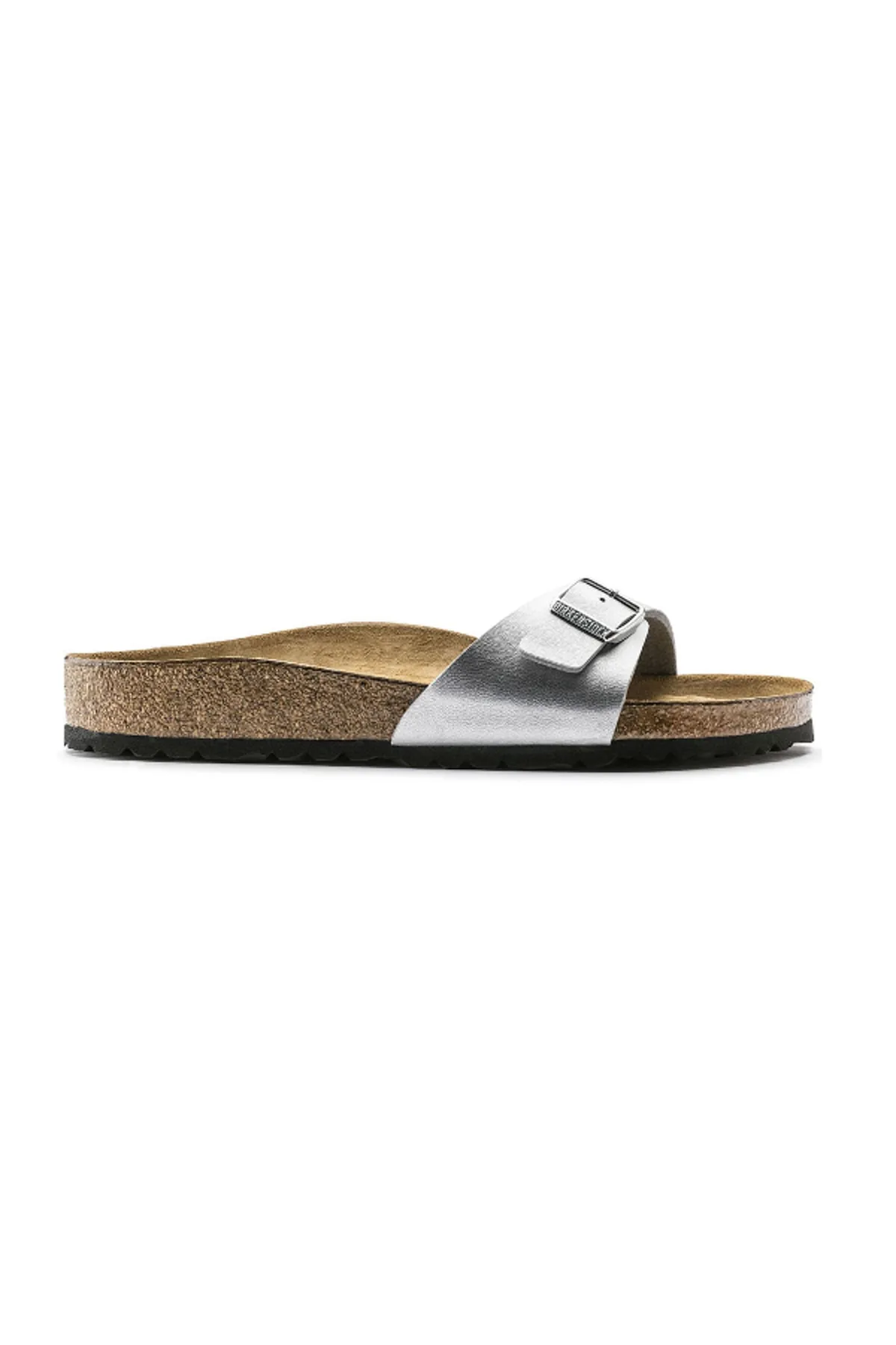 Birkenstock  Pantolette - Grau - Flacher Absatz