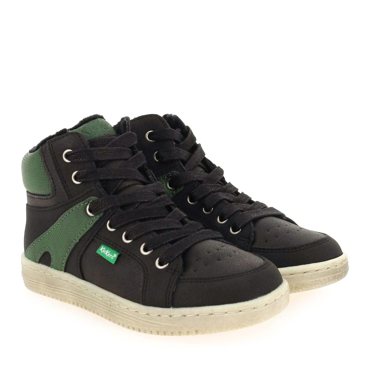 Kickers  LOWELL H20 - Noir Vert