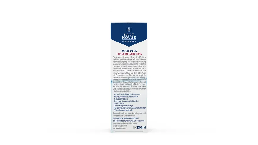 SALTHOUSE Totes Meer Therapie Body Milk Urea Repair 10% 200 ml