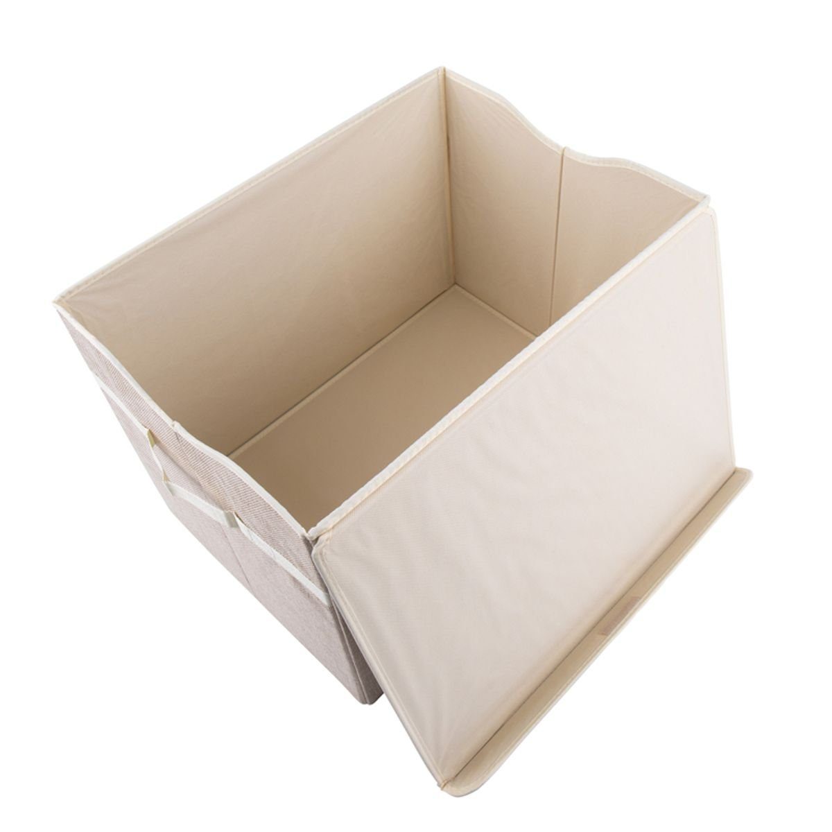 BIECO Dekokorb Große Spielzeugbox fürs Kinderzimmer, Reh, natur, 36 x 36 x 51 c
