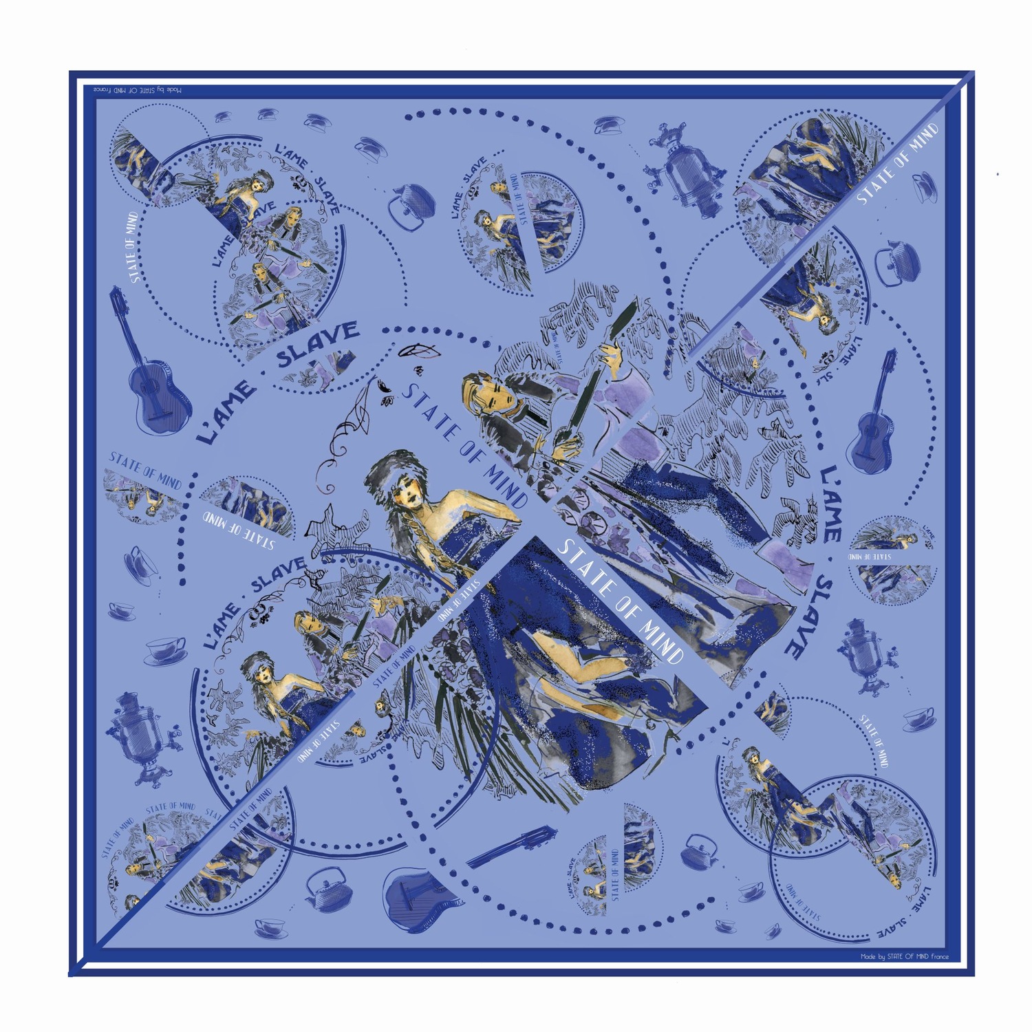 L'Ame Slave Silk Scarf