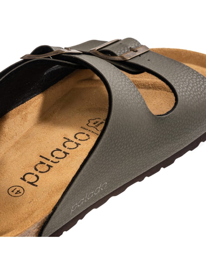palado Pantoletten in Print Olive 1 günstig kaufen