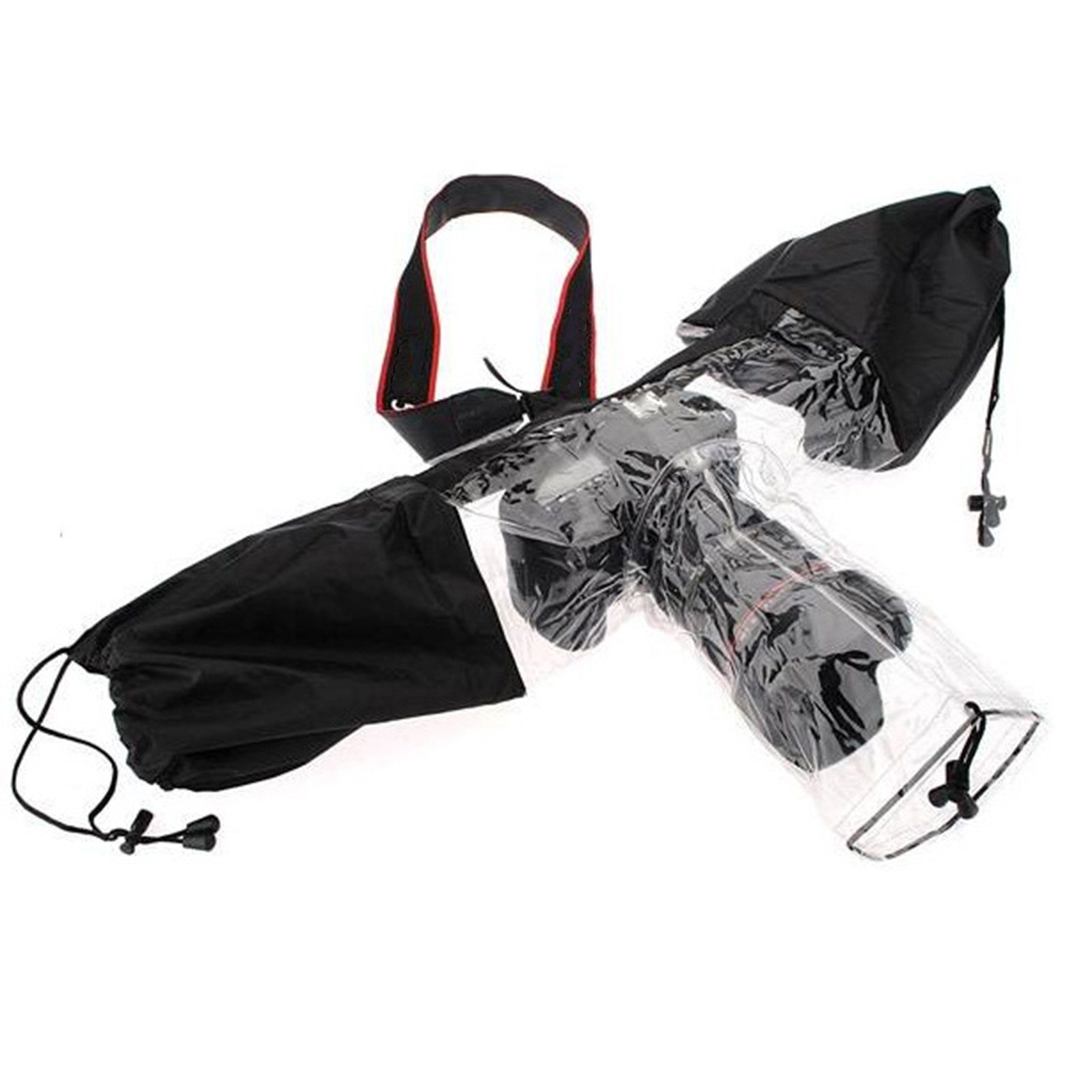 Rutaqian Regenschutz für Spiegelreflexkameras Transparent Wasserdichte Tasche Spiegelreflexkamera (inkl. Faltbar Blitzwasserdichte Abdeckung PVC Groß Staubdichte Kamera, Gute Abdichtung Regenschutz Kamerazubehör)
