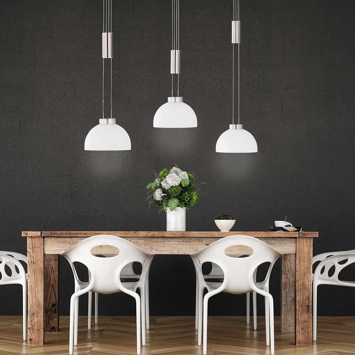 Fischer & Honsel LED 3-flg Pendelleuchte Avignon