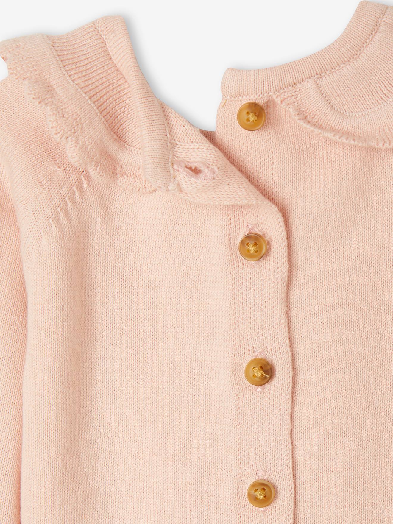 Vertbaudet Baby Weihnachts-Set: Pullover & Hose Oeko-Tex - pudrig rosa