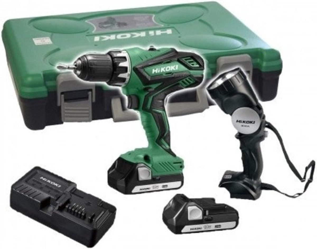 HiKOKI DS18DJLWLZ Accuboormachine 18 volți 1,5 Ah Li-ion + lampă