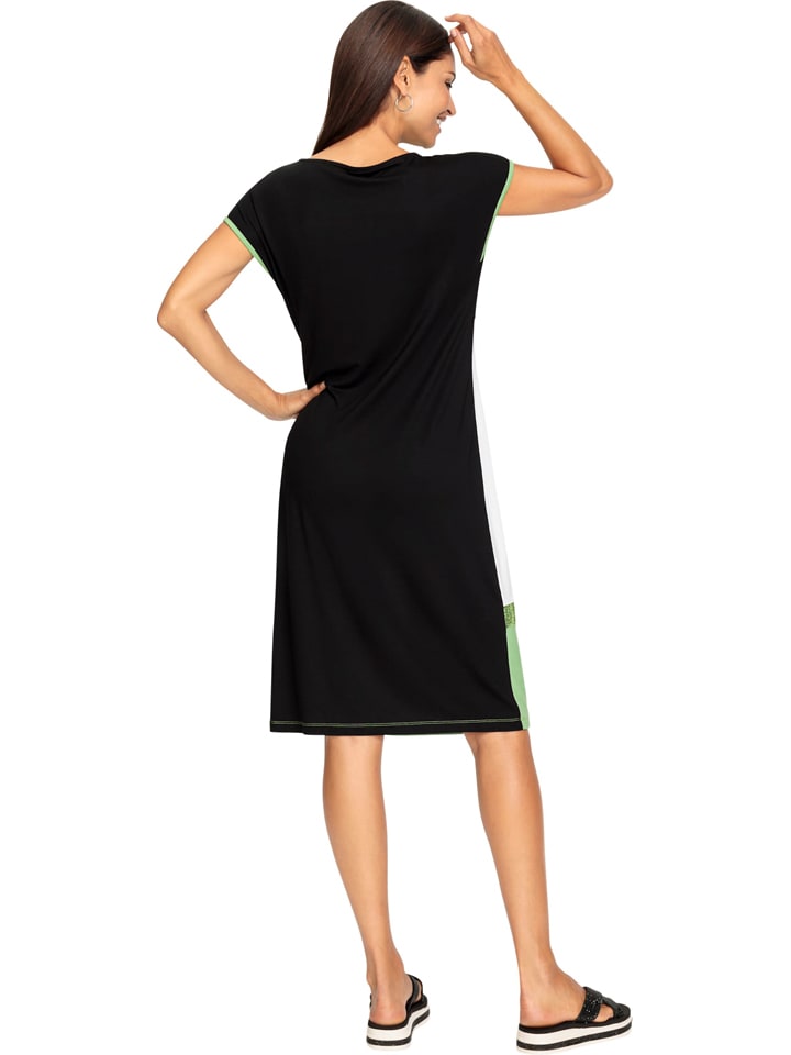 WITT WEIDEN Kleid in Schwarz/ Grün/ Weiß günstig kaufen
