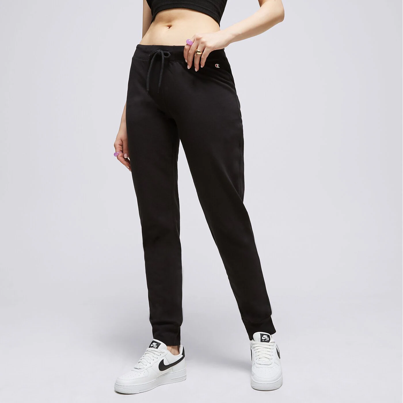 CHAMPION HOSE RIB CUFF PANTS Schwarz