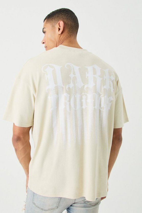 Oversize T-Shirt mit Dark Tropics Print