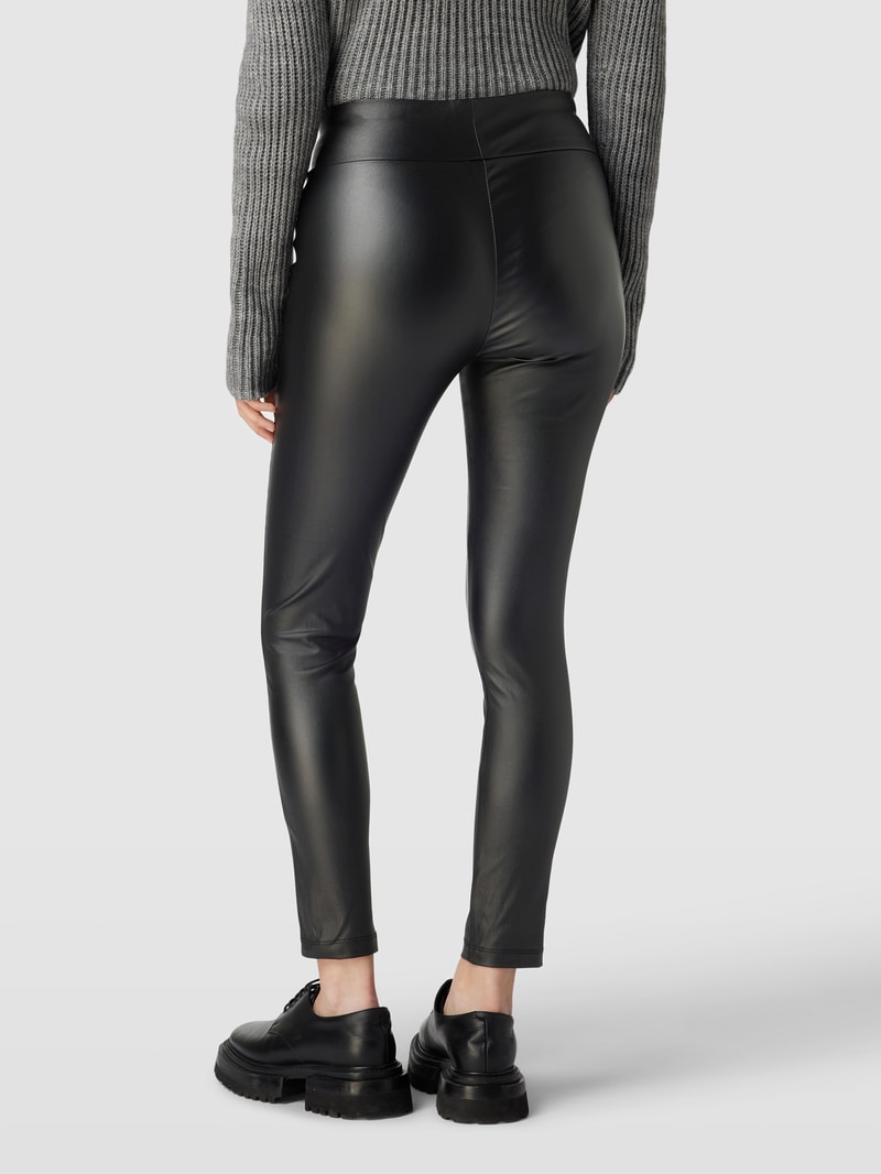 Leggings in Leder-Optik Modell 'Pam' in schwarz