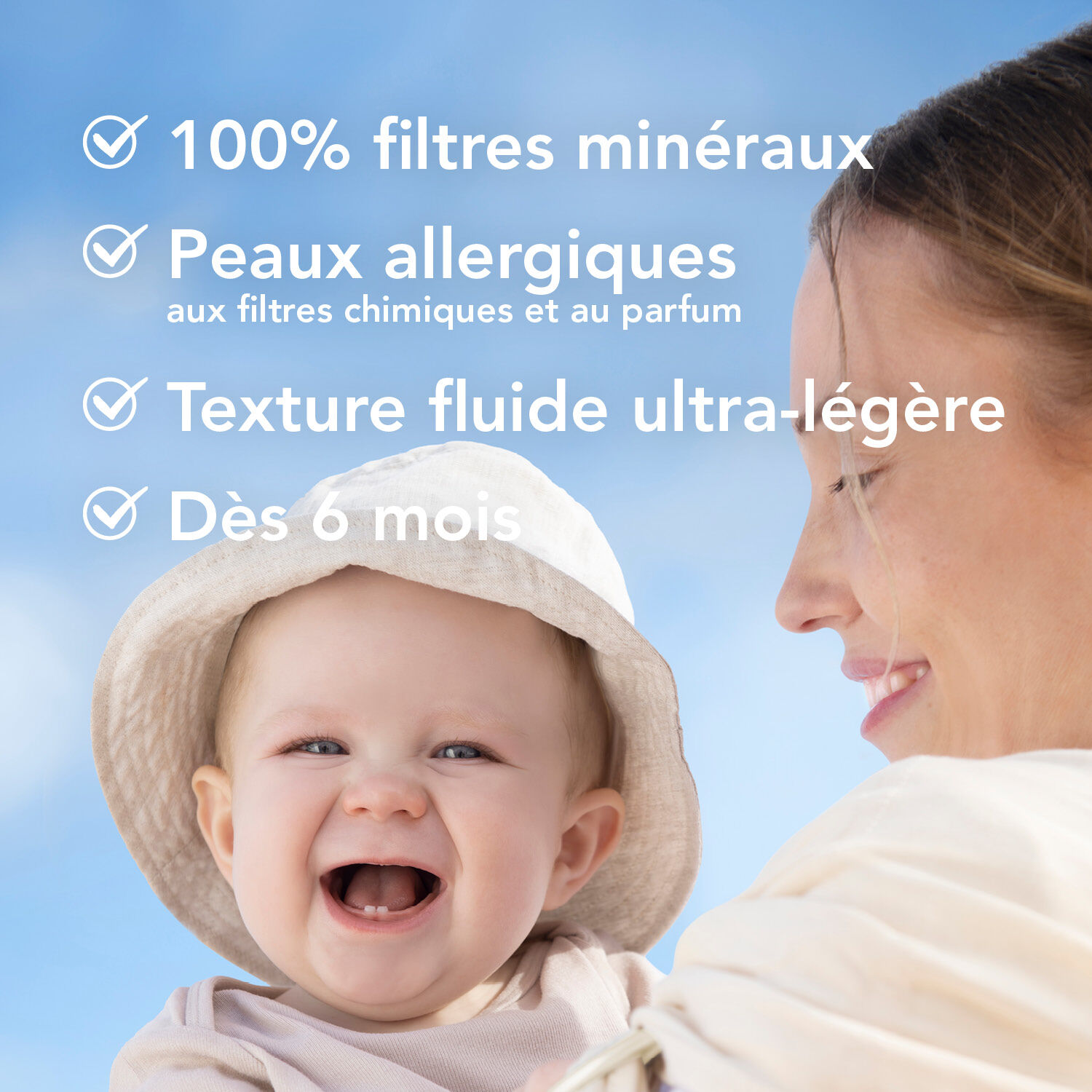Bioderma Photoderm Mineral Fluide Pour Peaux Allergiques aux Filtres Chimiques - SPF50+ 75G