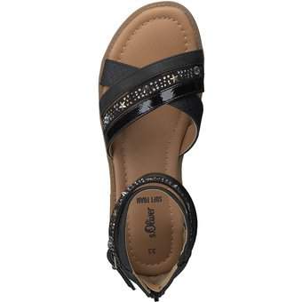 s.Oliver Sandale in schwarz