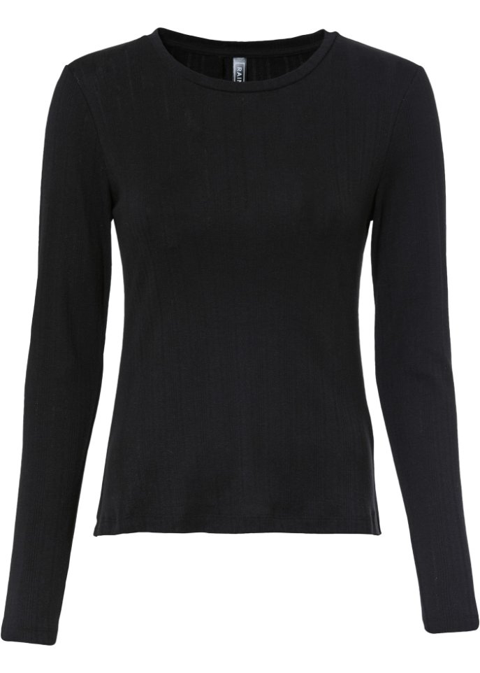 Langarmshirt in Strickoptik