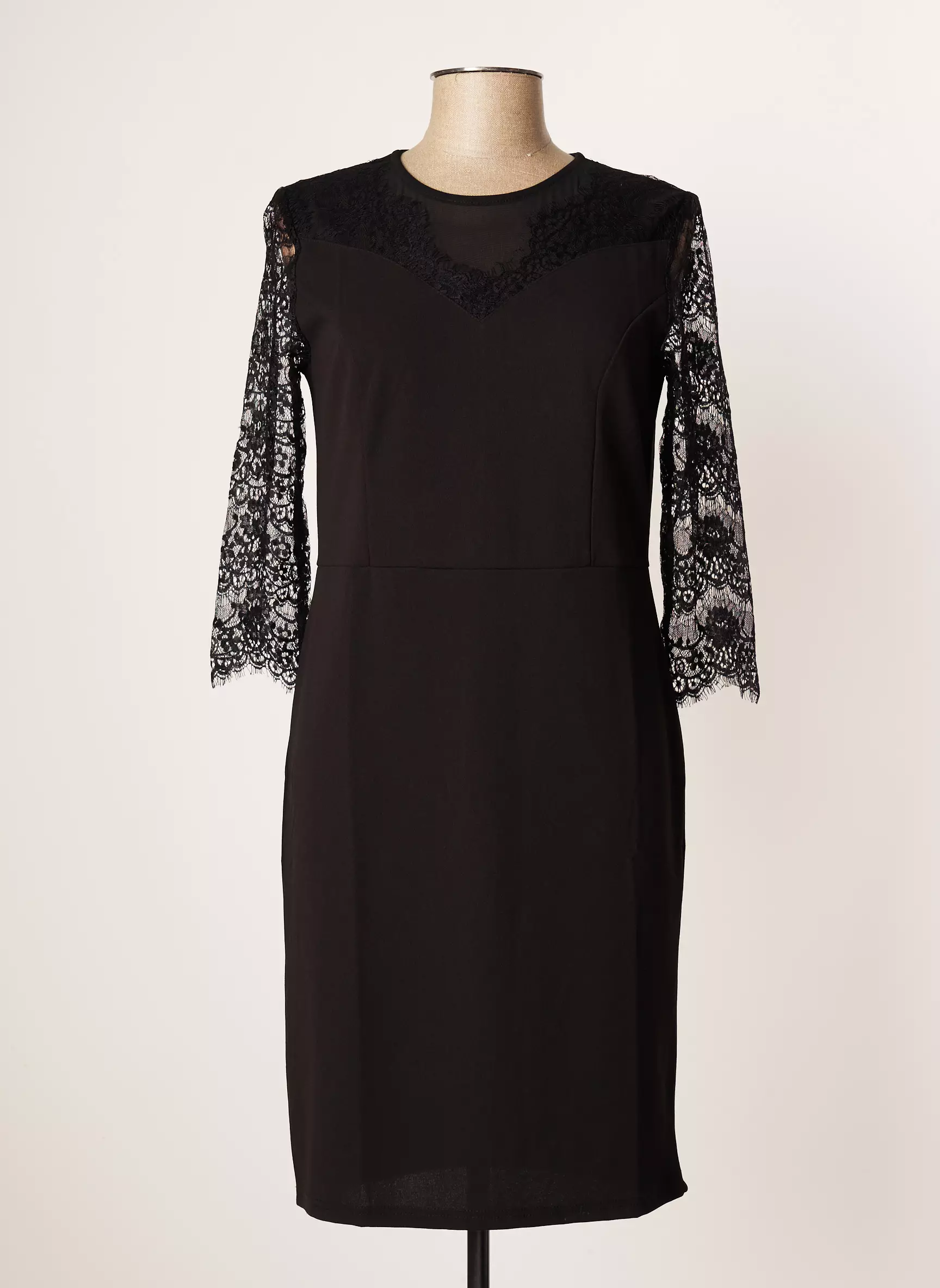 Rose Pomme Robes Mi Longues Femme couleur noir