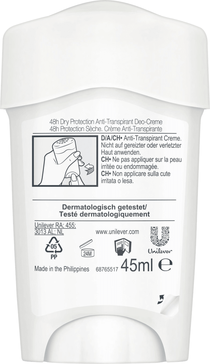 Antitranspirant Deocreme Maximum Protection Stress Control, 45 ml