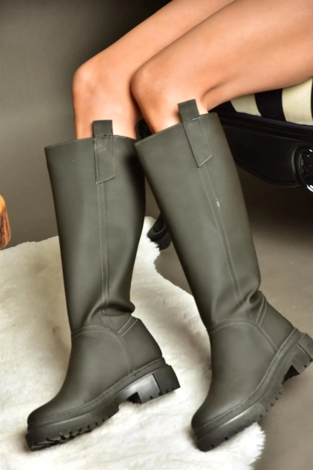 Fox Shoes  R973201109 Geräucherte Damenstiefel mit dicker Sohle