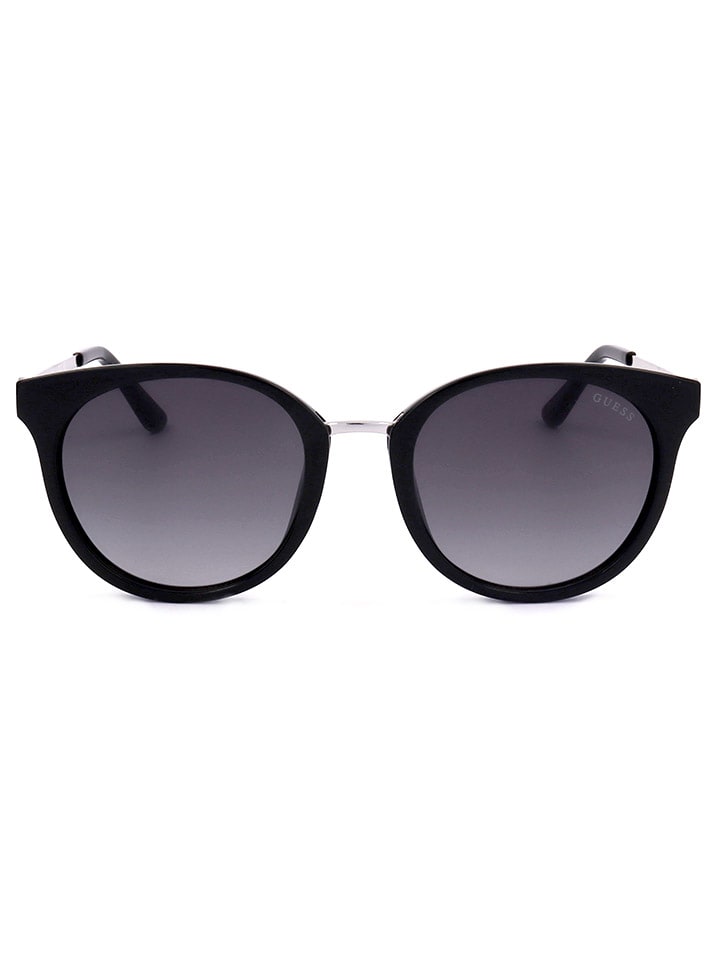 Guess Damen-Sonnenbrille in Schwarz-Gold/ Dunkelblau günstig kaufen 52