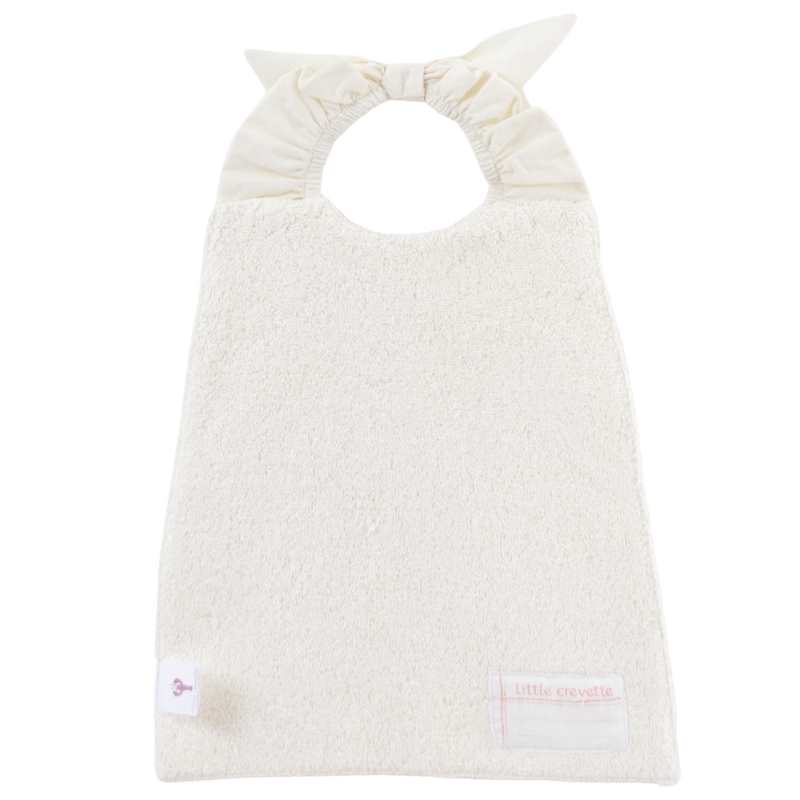 Serviette bavoir Ourson - écru