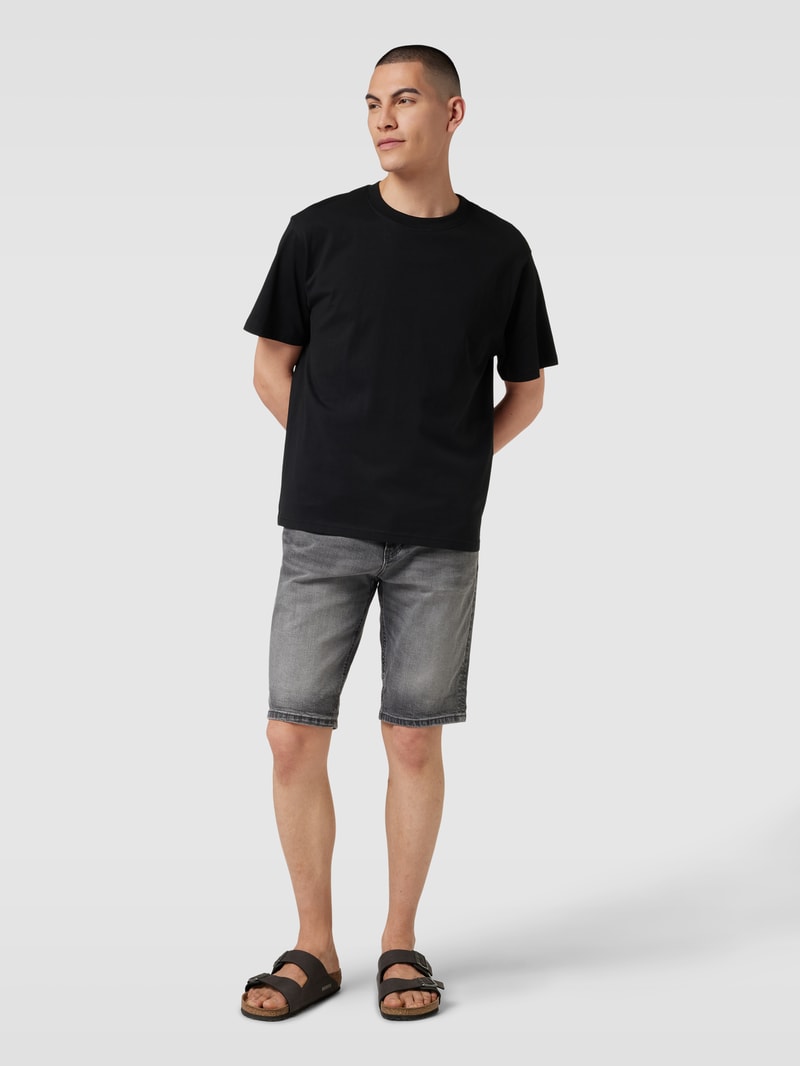 Jeansshorts im 5-Pocket-Design Modell 'Josh' in mittelgrau