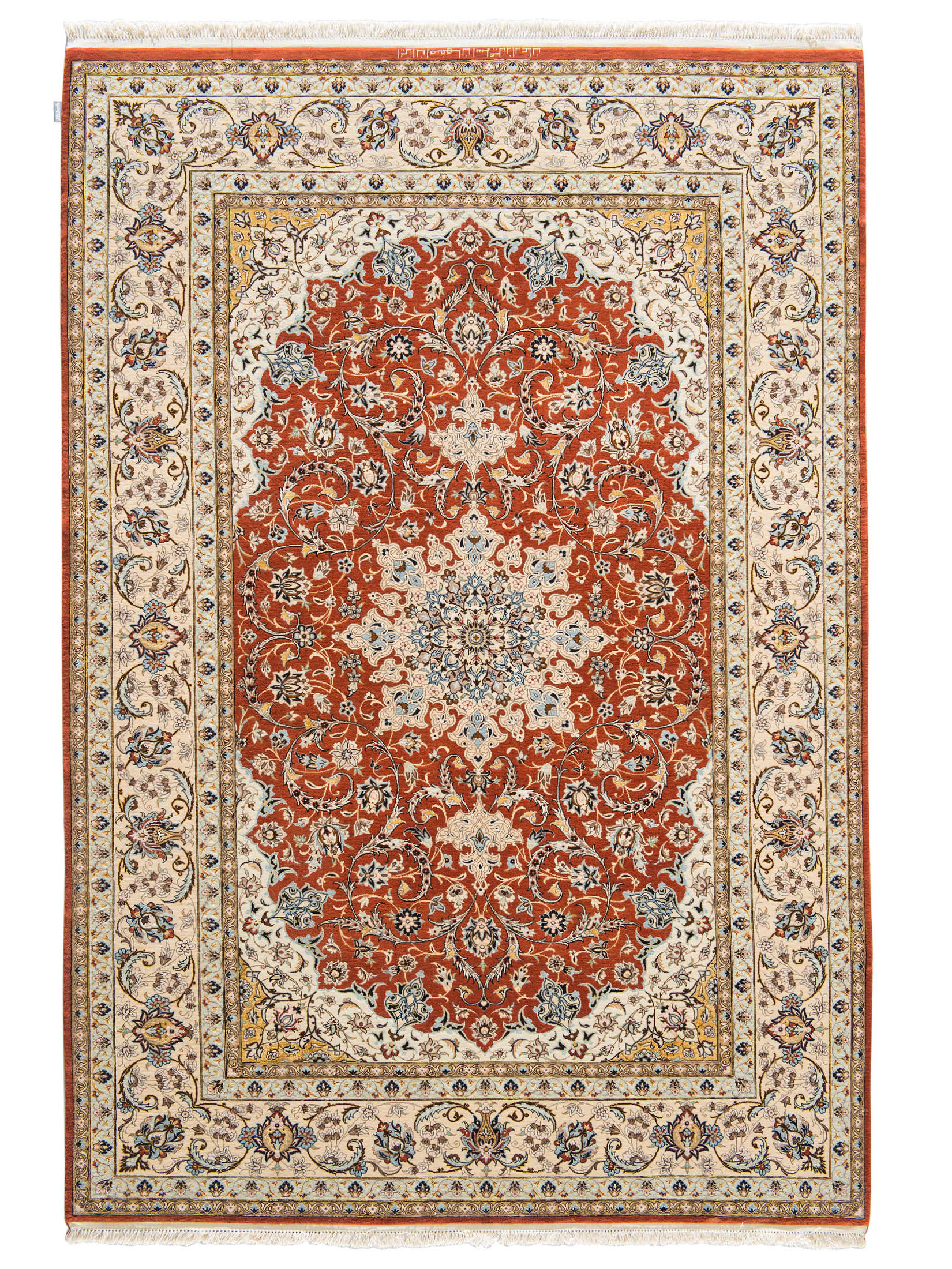 Isfahan Sadean Auf Seide ca. 154 x 230 cm, Unikat / Einzelstück