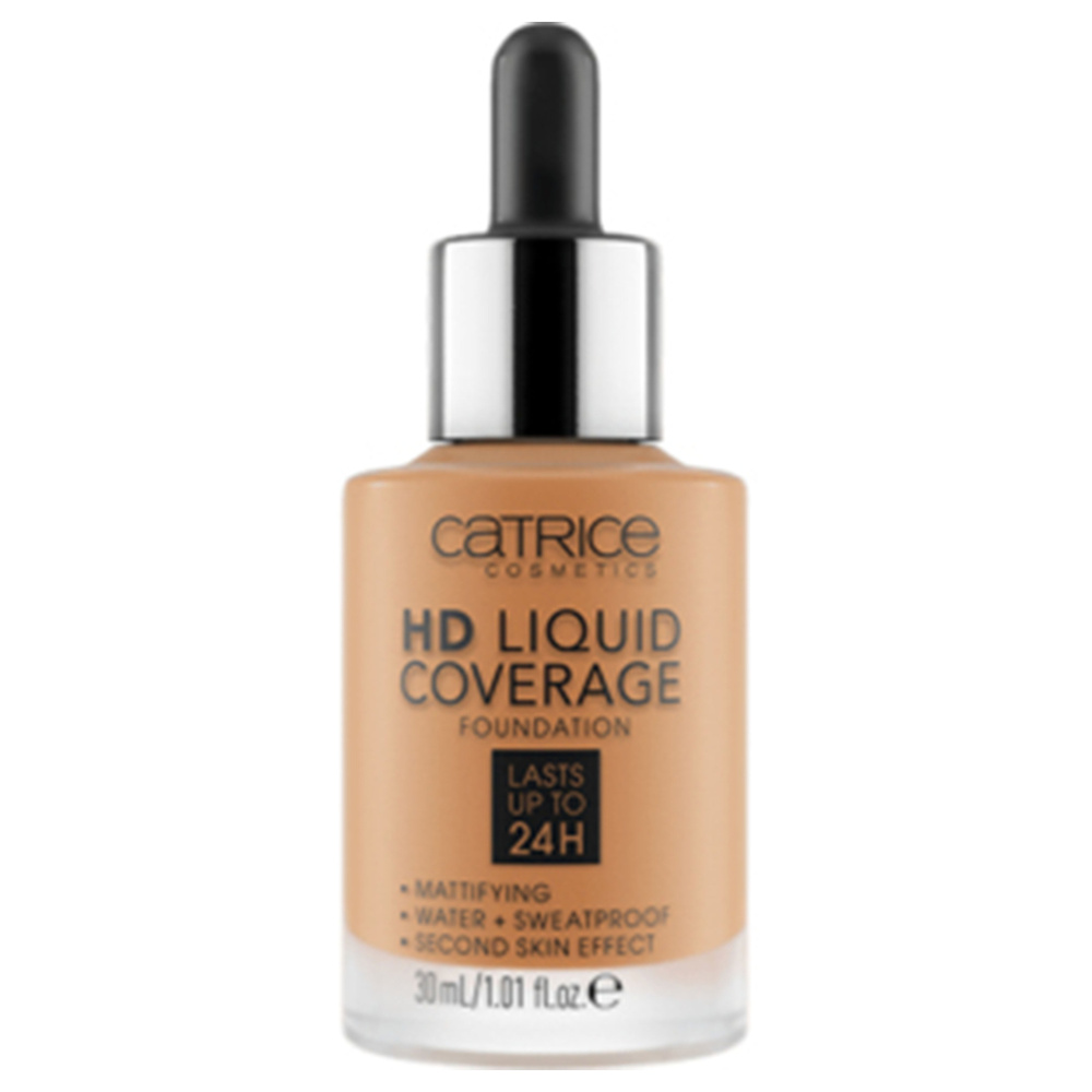 Catrice Fond de teint HD Liquid Coverage, Bronze Beige, 065 Base de teint