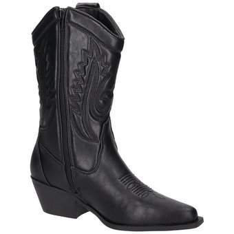Barbarella Cowboy Boots in schwarz
