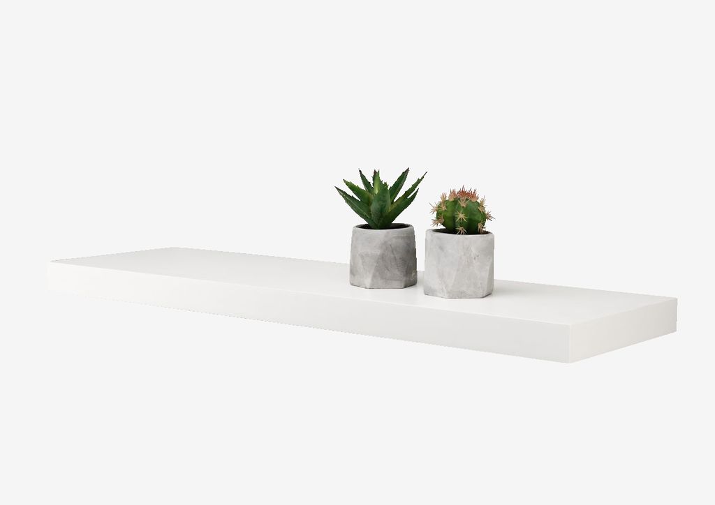 Étagère suspendue ABILD 80x24 blanche